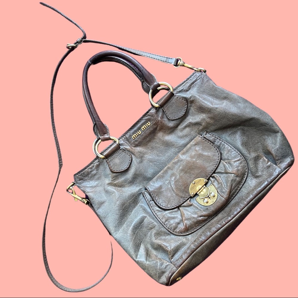 Miu Miu leather handbag